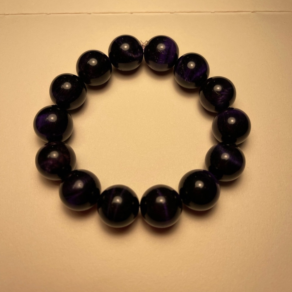 Elegant Purple Beaded Bracelet